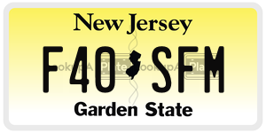 F40SFM  license plate in NJ