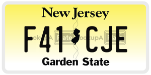 F41CJE license plate in New Jersey