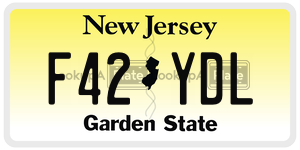F42YDL  license plate in NJ