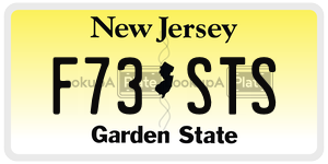 F73STS  license plate in NJ