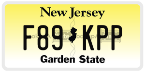 F89KPP license plate in New Jersey