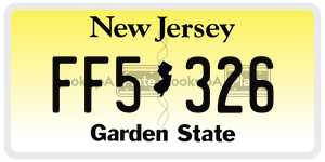 FF5326  license plate in NJ