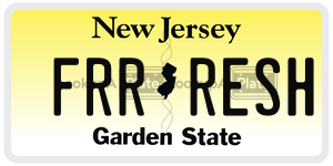 FRRRESH license plate in New Jersey