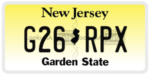 G26RPX  license plate in NJ