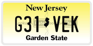 G31VEK  license plate in NJ