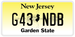 G43NDB license plate in New Jersey