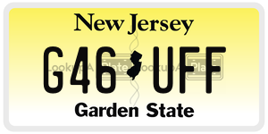 G46UFF  license plate in NJ