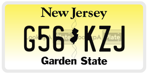 G56KZJ  license plate in NJ