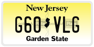 G60VLG license plate in New Jersey