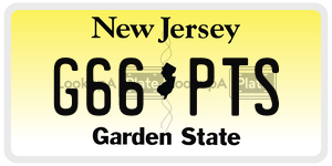 G66PTS license plate in New Jersey