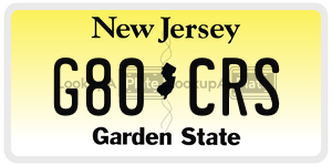 G80CRS  license plate in NJ