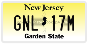 GNL17M  license plate in NJ