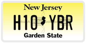 H10YBR  license plate in NJ