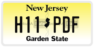 H11PDF  license plate in NJ