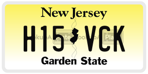 H15VCK  license plate in NJ