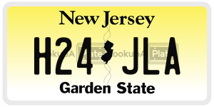 H24JLA  license plate in NJ