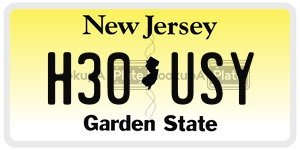 H30USY  license plate in NJ
