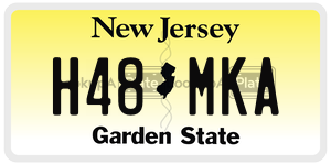 H48MKA  license plate in NJ