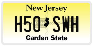 H50SWH  license plate in NJ