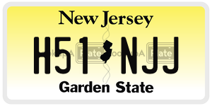 H51NJJ license plate in New Jersey