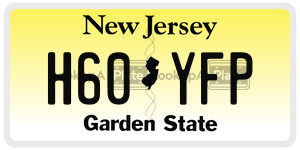 H60YFP license plate in New Jersey