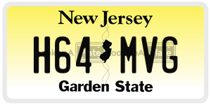 H64MVG license plate in New Jersey
