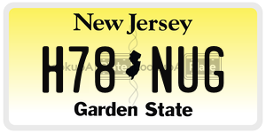 H78NUG license plate in New Jersey