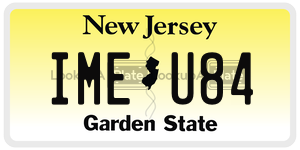 IMEU84 license plate in New Jersey