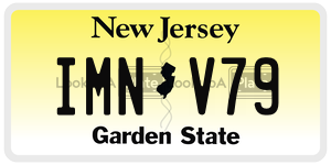 IMNV79  license plate in NJ