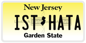 ISTHATA license plate in New Jersey