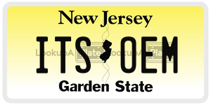 ITSOEM  license plate in NJ