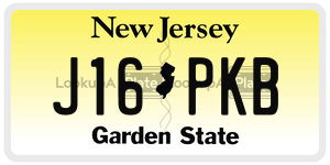 J16PKB  license plate in NJ