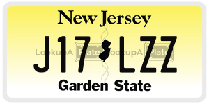 J17LZZ license plate in New Jersey
