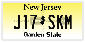 J17SKM  license plate in NJ