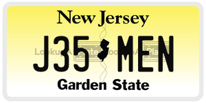 J35MEN  license plate in NJ