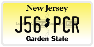 J56PCR  license plate in NJ
