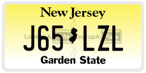 J65LZL license plate in New Jersey