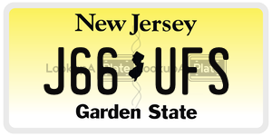 J66UFS license plate in New Jersey