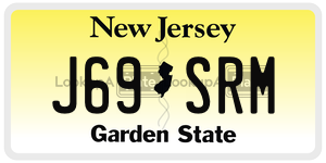 J69SRM  license plate in NJ