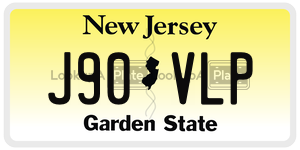 J90VLP  license plate in NJ