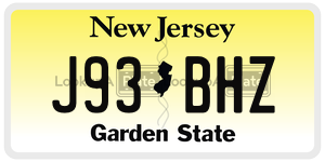 J93BHZ  license plate in NJ
