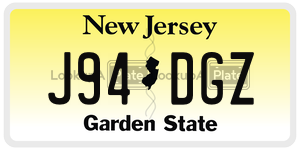 J94DGZ license plate in New Jersey
