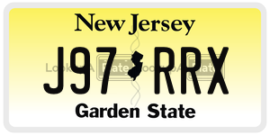 J97RRX  license plate in NJ