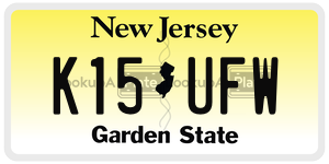 K15UFW license plate in New Jersey