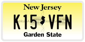 K15VFN license plate in New Jersey