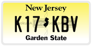 K17KBV license plate in New Jersey