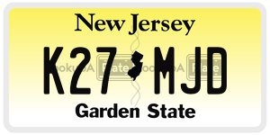 K27MJD  license plate in NJ