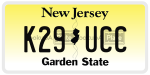 K29UCC license plate in New Jersey