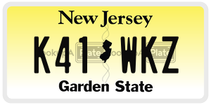 K41WKZ  license plate in NJ