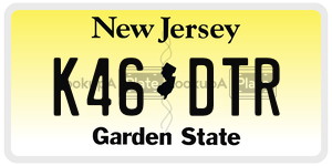 K46DTR  license plate in NJ